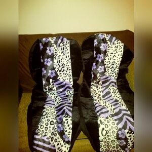Car seat covers. Animal print/floral. NWOT